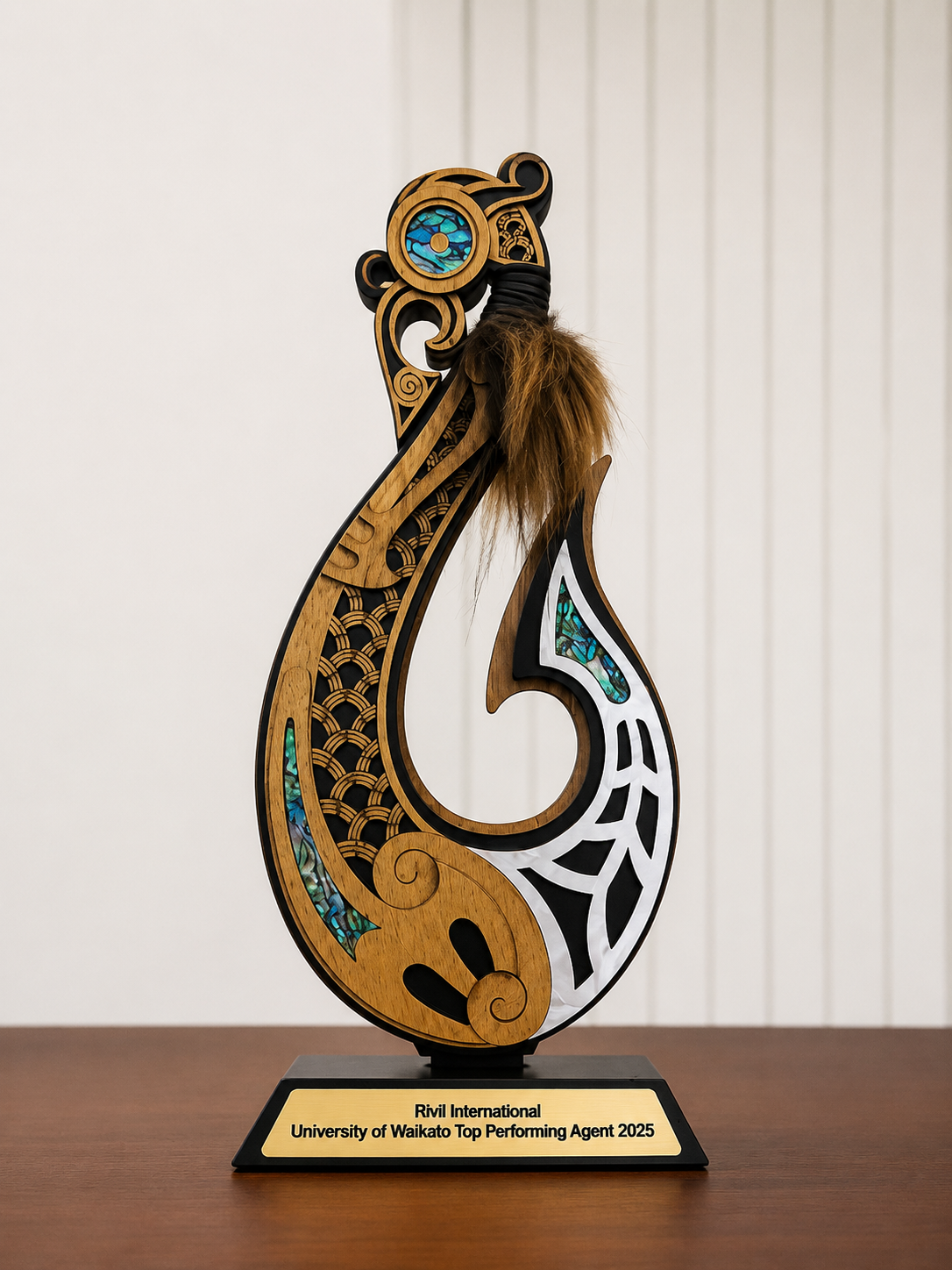 University of Waikato Top Performing Agent 2025 trophy
