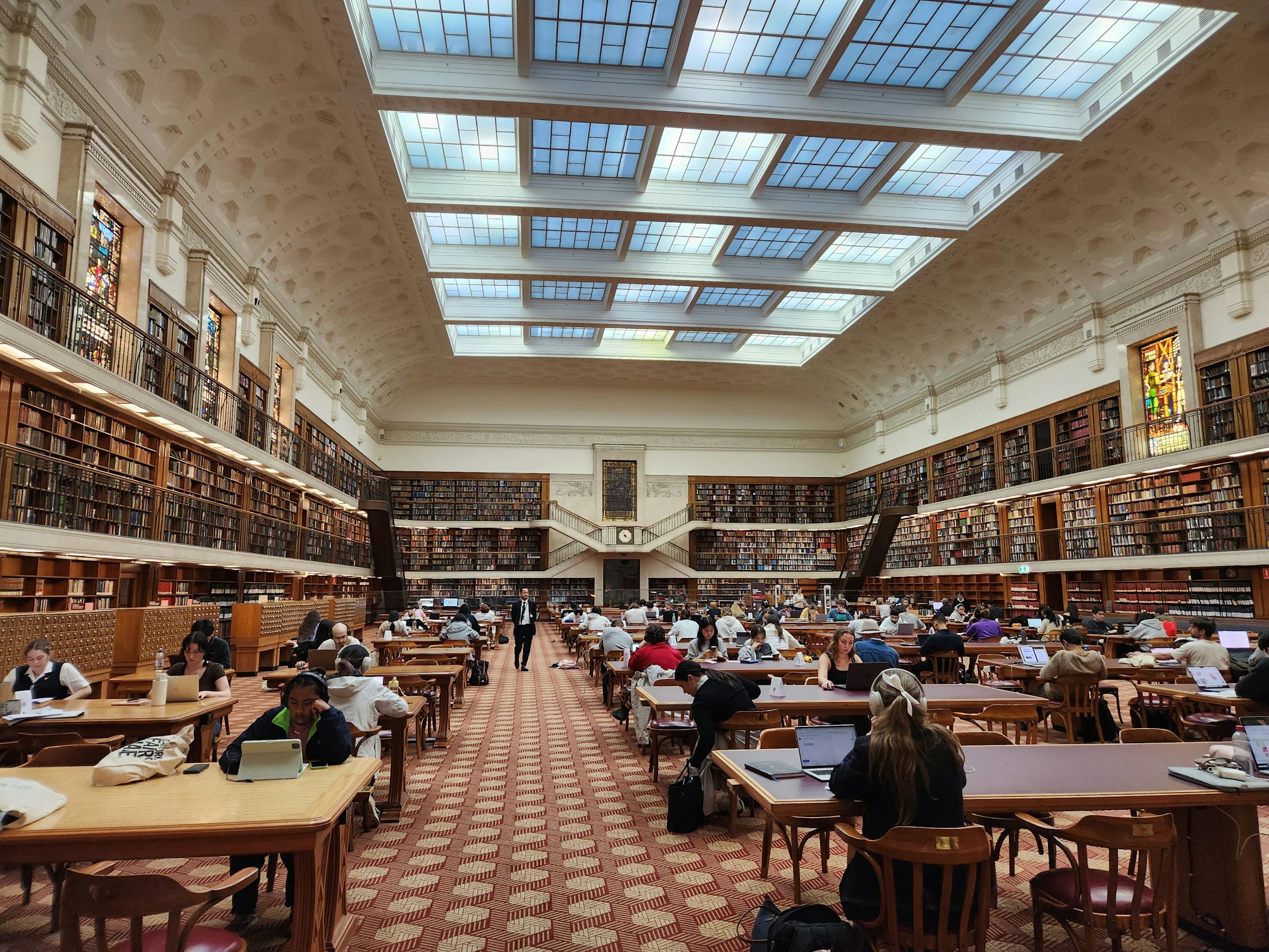 Students studying in the State Library of New South Wales