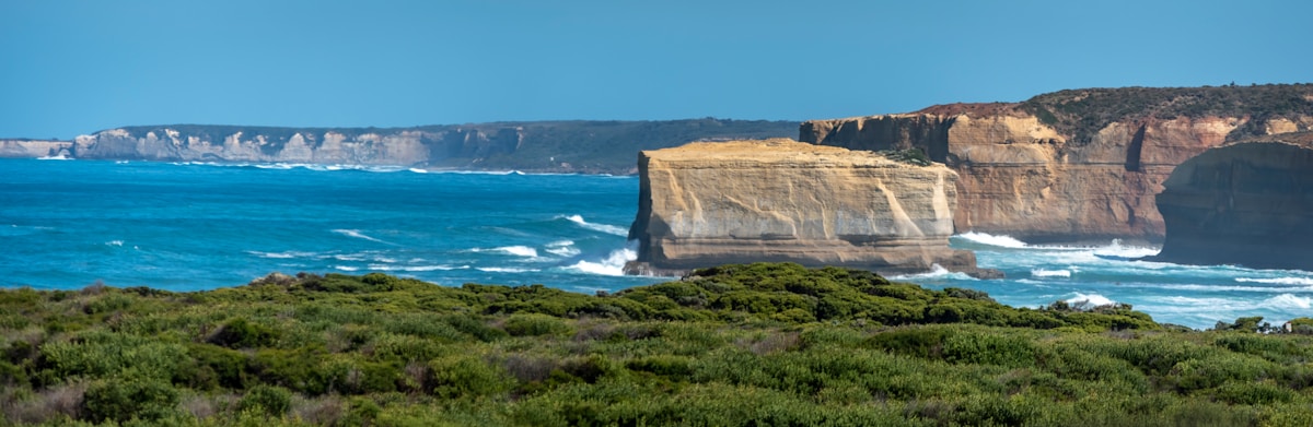 Cliffs along Victoria's Great Ocean Road