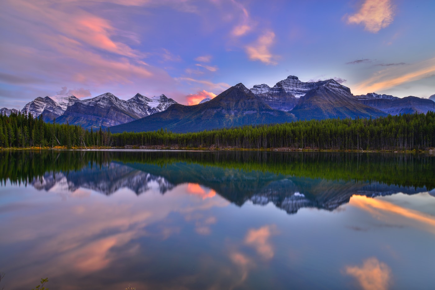 Mountain lake in Banff National Park