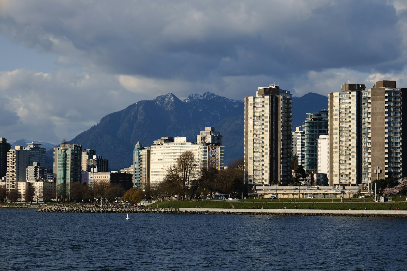 Vancouver skyline with the North Shore Mountains beyond