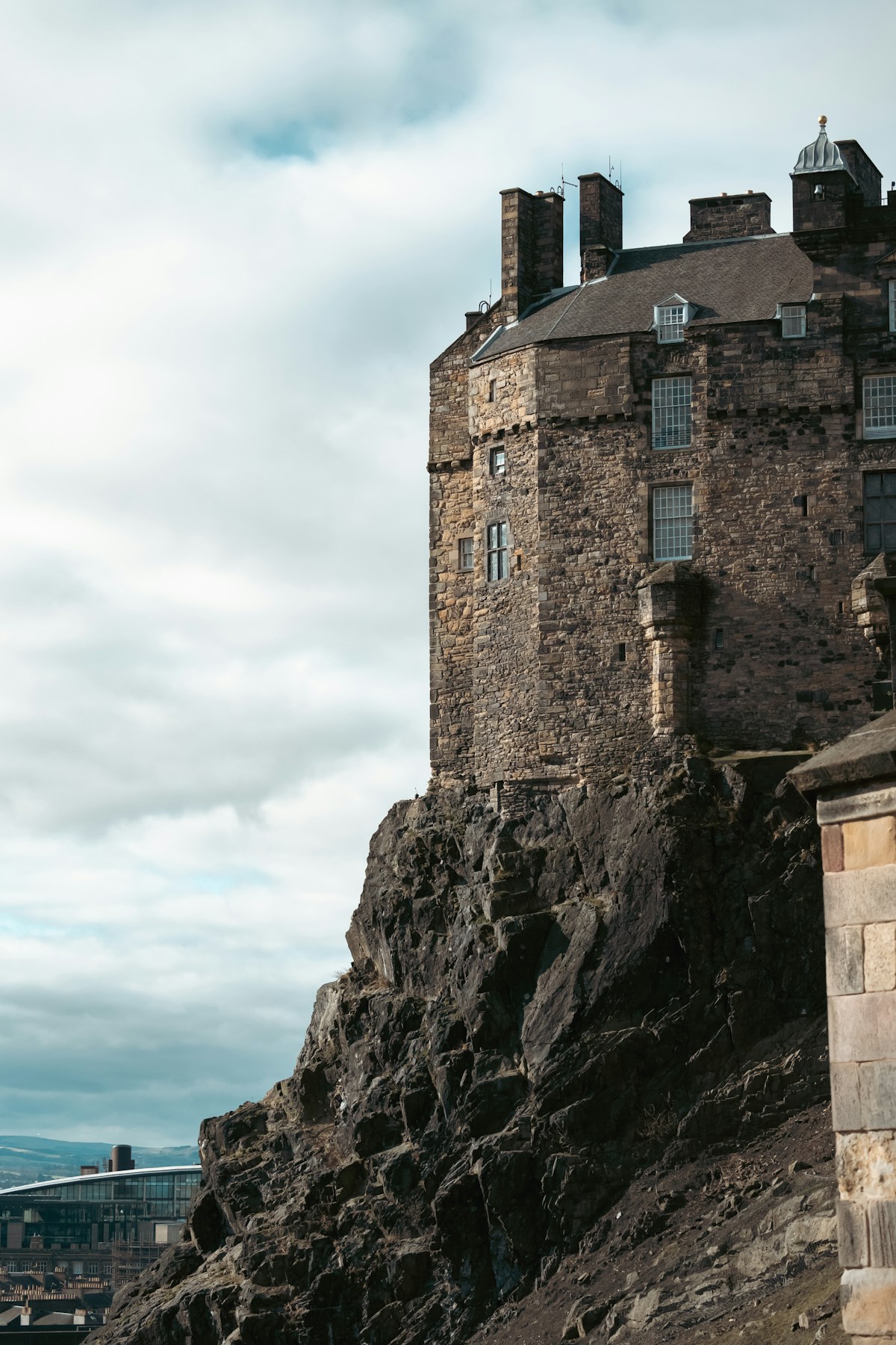 Edinburgh Castle above the city