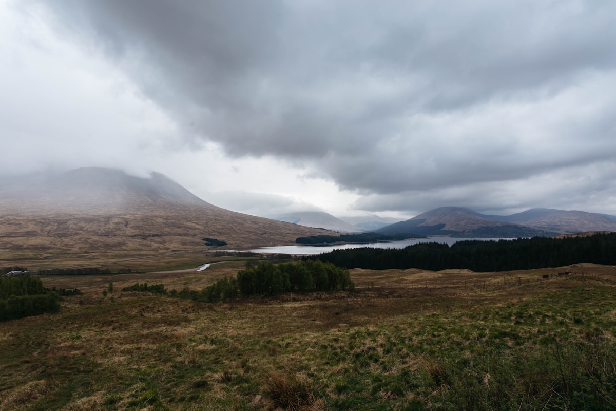 A loch and mountains in the Scottish Highlands
